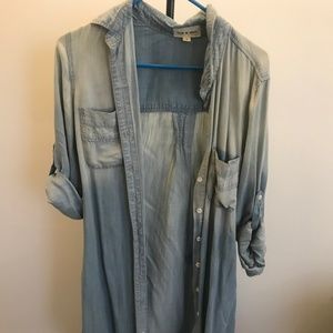 Anthropologie Jean Shirt Dress